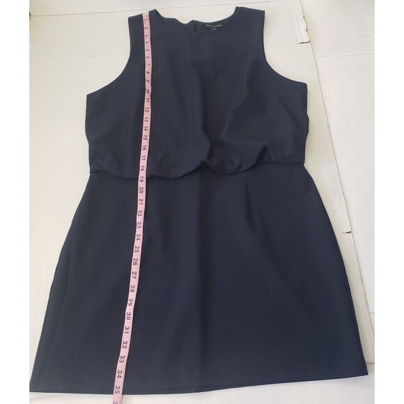 Banana Republic Dress Sculpted Blousant-Waist Mini Size 16 Petite Navy Blue New - Picture 12 of 16